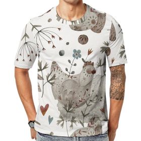 AILLOSA All Over Print YH-82 Kısa Kollu Baskılı Unisex T-shirt