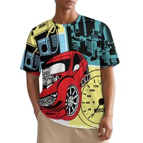 AILLOSA All Over TH-132 Kısa Kollu Baskılı Erkek T-shirt