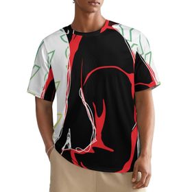 AILLOSA All Over TH-134 Kısa Kollu Baskılı Erkek T-shirt