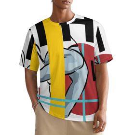 AILLOSA All Over TH-135 Kısa Kollu Baskılı Erkek T-shirt