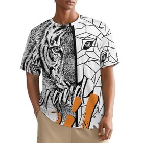 AILLOSA All Over TH-144 Kısa Kollu Baskılı Erkek T-shirt