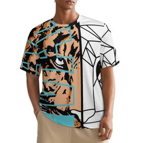AILLOSA All Over TH-146 Kısa Kollu Baskılı Erkek T-shirt