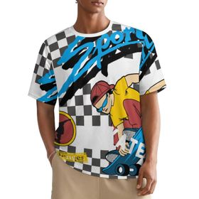 AILLOSA All Over TH-157 Kısa Kollu Baskılı Erkek T-shirt