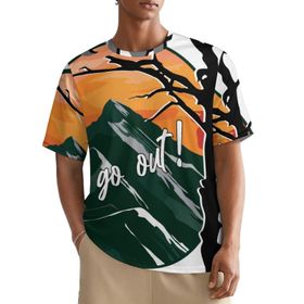 AILLOSA All Over TH-158 Kısa Kollu Baskılı Erkek T-shirt