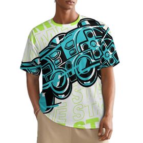 AILLOSA All Over TH-186 Kısa Kollu Baskılı Erkek T-shirt