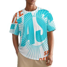 AILLOSA All Over TH-192 Kısa Kollu Baskılı Erkek T-shirt