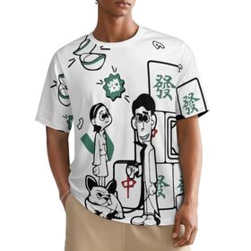 AILLOSA All Over TH-25 Kısa Kollu Baskılı Erkek T-shirt
