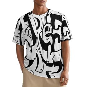 AILLOSA All Over TH-278 Kısa Kollu Baskılı Erkek T-shirt