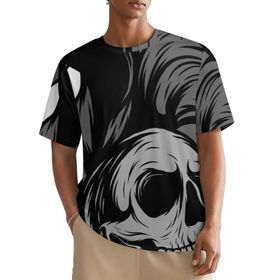 AILLOSA All Over TH-283 Kısa Kollu Baskılı Erkek T-shirt