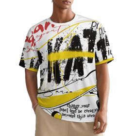 AILLOSA All Over TH-299 Kısa Kollu Baskılı Erkek T-shirt