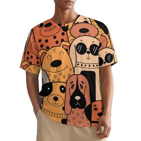 AILLOSA All Over TH-307 Kısa Kollu Baskılı Erkek T-shirt