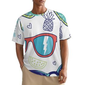 AILLOSA All Over TH-310 Kısa Kollu Baskılı Erkek T-shirt