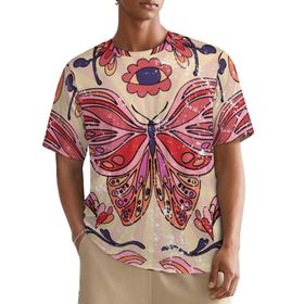 AILLOSA All Over TH-325 Kısa Kollu Baskılı Erkek T-shirt
