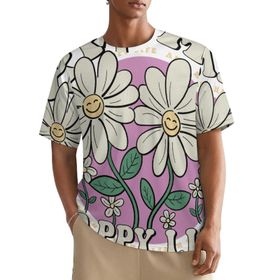 AILLOSA All Over TH-327 Kısa Kollu Baskılı Erkek T-shirt