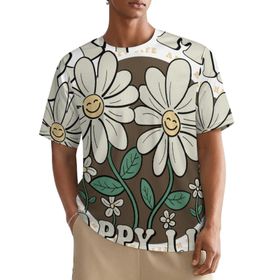 AILLOSA All Over TH-328 Kısa Kollu Baskılı Erkek T-shirt