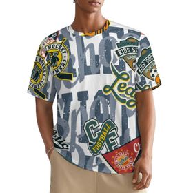AILLOSA All Over TH-332 Kısa Kollu Baskılı Erkek T-shirt