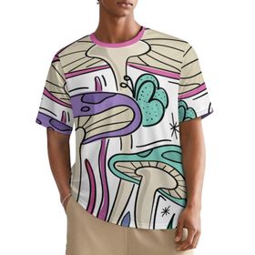 AILLOSA All Over TH-334 Kısa Kollu Baskılı Erkek T-shirt