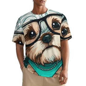 AILLOSA All Over TH-348 Kısa Kollu Baskılı Erkek T-shirt