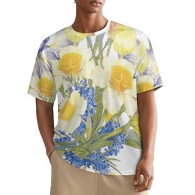 AILLOSA All Over TH-35 Kısa Kollu Baskılı Erkek T-shirt