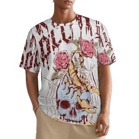 AILLOSA All Over TH-356 Kısa Kollu Baskılı Erkek T-shirt