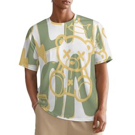 AILLOSA All Over TH-361 Kısa Kollu Baskılı Erkek T-shirt
