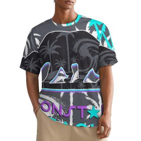 AILLOSA All Over TH-369 Kısa Kollu Baskılı Erkek T-shirt