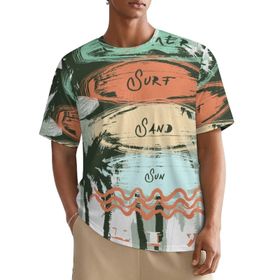 AILLOSA All Over TH-375 Kısa Kollu Baskılı Erkek T-shirt