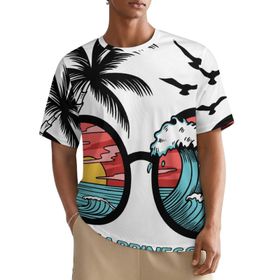 AILLOSA All Over TH-378 Kısa Kollu Baskılı Erkek T-shirt