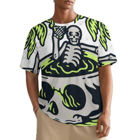 AILLOSA All Over TH-380 Kısa Kollu Baskılı Erkek T-shirt