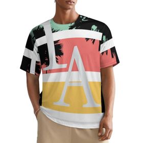 AILLOSA All Over TH-384 Kısa Kollu Baskılı Erkek T-shirt