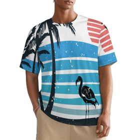 AILLOSA All Over TH-392 Kısa Kollu Baskılı Erkek T-shirt