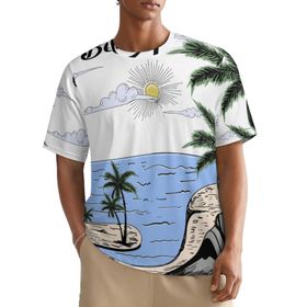 AILLOSA All Over TH-394 Kısa Kollu Baskılı Erkek T-shirt