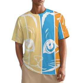 AILLOSA All Over TH-404 Kısa Kollu Baskılı Erkek T-shirt