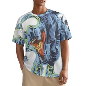 AILLOSA All Over TH-409 Kısa Kollu Baskılı Erkek T-shirt