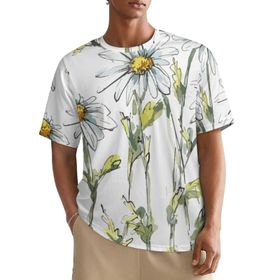 AILLOSA All Over TH-414 Kısa Kollu Baskılı Erkek T-shirt