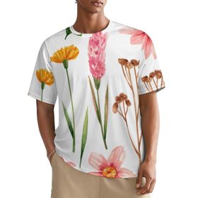 AILLOSA All Over TH-420 Kısa Kollu Baskılı Erkek T-shirt