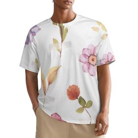 AILLOSA All Over TH-421 Kısa Kollu Baskılı Erkek T-shirt