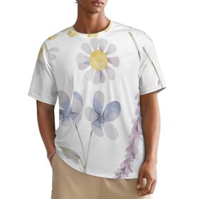 AILLOSA All Over TH-422 Kısa Kollu Baskılı Erkek T-shirt