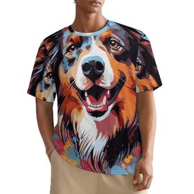 AILLOSA All Over TH-432 Kısa Kollu Baskılı Erkek T-shirt