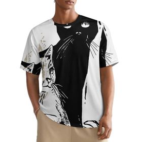 AILLOSA All Over TH-440 Kısa Kollu Baskılı Erkek T-shirt