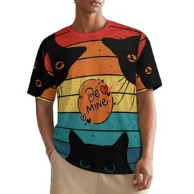 AILLOSA All Over TH-443 Kısa Kollu Baskılı Erkek T-shirt