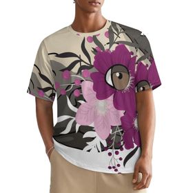 AILLOSA All Over TH-446 Kısa Kollu Baskılı Erkek T-shirt