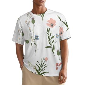AILLOSA All Over TH-454 Kısa Kollu Baskılı Erkek T-shirt