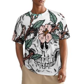 AILLOSA All Over TH-465 Kısa Kollu Baskılı Erkek T-shirt