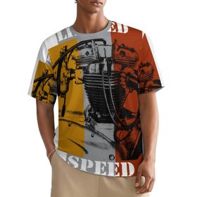 AILLOSA All Over TH-466 Kısa Kollu Baskılı Erkek T-shirt