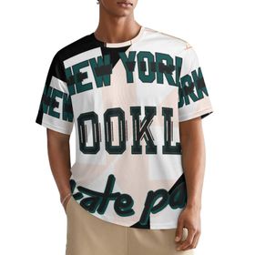 AILLOSA All Over TH-468 Kısa Kollu Baskılı Erkek T-shirt