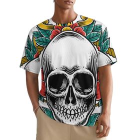 AILLOSA All Over TH-470 Kısa Kollu Baskılı Erkek T-shirt