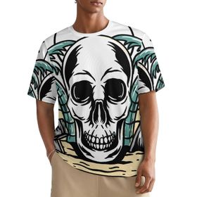AILLOSA All Over TH-480 Kısa Kollu Baskılı Erkek T-shirt