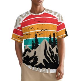 AILLOSA All Over TH-486 Kısa Kollu Baskılı Erkek T-shirt