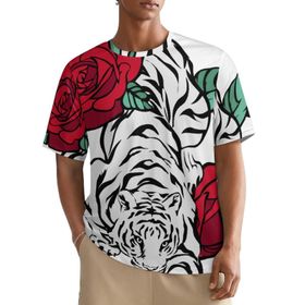 AILLOSA All Over TH-499 Kısa Kollu Baskılı Erkek T-shirt